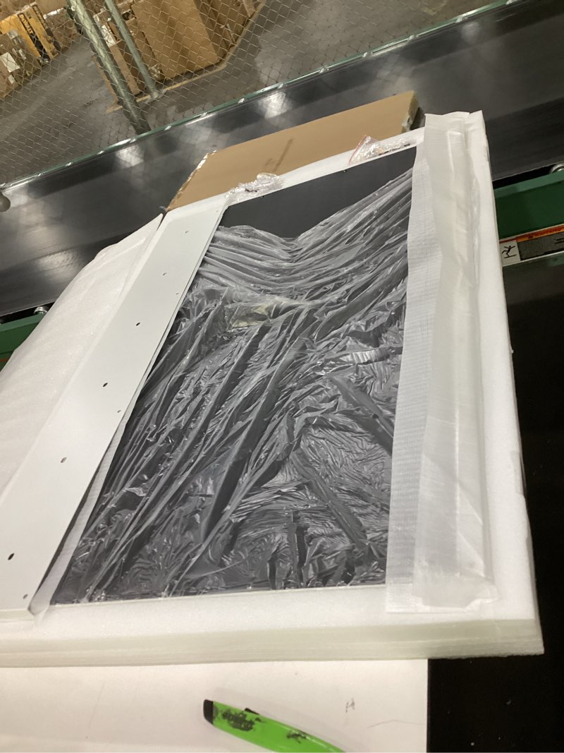 Condition photo showing New/Like New for 32"x24" Hollywood Vanity Mirror with Lights, 18 Dimmable LED Bulbs, 3 Color Modes, 10X Magnification, USB Charging Port, Tabletop or Wall-Mounted White 32"x24"