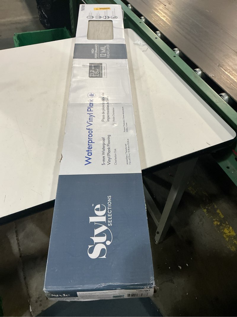 Condition photo showing New/Like New for procore plus charleston oak 7-in x 47.75-in waterproof interlocking luxury vinyl plank flooring (23.21-sq ft) 1 pack