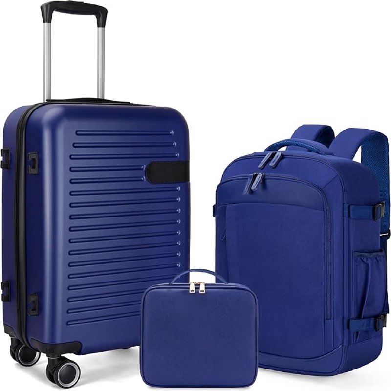 ( similar) TILYMOL Luggage 3 Piece Carry On Luggage 22x14x9 Airline Approved Suitcase with TSA Lock, Lightweigh