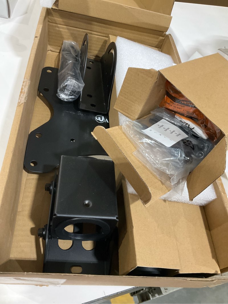 Condition photo showing As Is for wali ceiling tv mount for 26-65 inch lcd led oled 4k tvs, hanging pole ceiling mount tv bracket up down, tv ceiling mounts for gym patio gazebo, up to 110 lbs, max vesa 400x400mm (cm2665), black 3 feet 400x400mm
