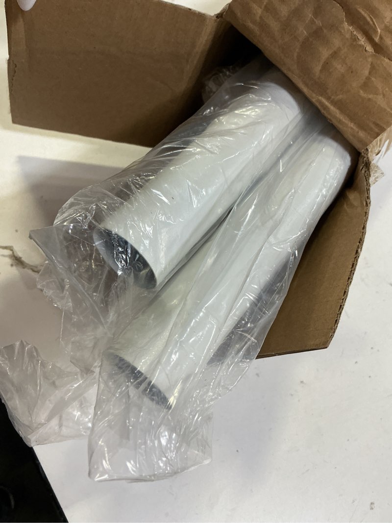 Condition photo showing New/Like New for tension curtain rod 41-185 in (4-15ft), extra long tension rod no drilling for patio windows, white shower curtain rod for room divider,one-click telescopic rod, outdoor curtain rods never rust white 41-185in-1pcs