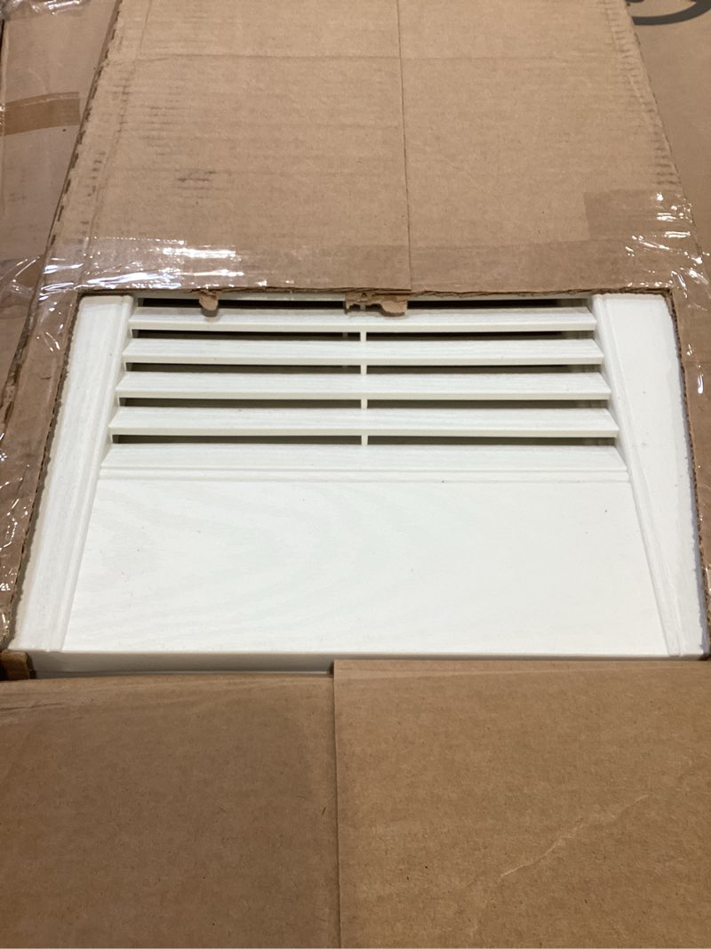 Condition photo showing As Is for builders edge tv817673 pr 15x67 wht shutter