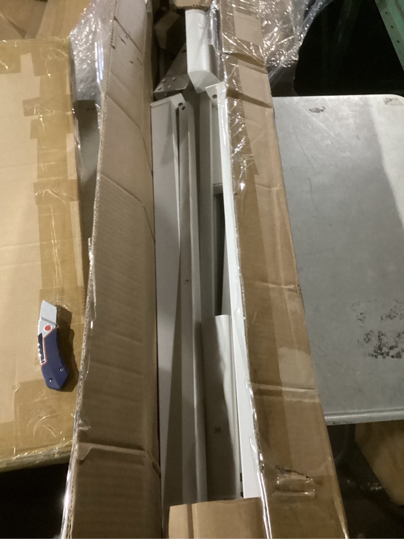 Condition photo showing Good Condition for 10 Inch Queen Bed Frame, White Bed Frame Queen Size with Metal Baffles, No Box Spring Needed, Heavy Duty Steel Platform Support, Rounded Corner Legs, Reserved Holes, Noise Free, Storage Space Queen 10 inch