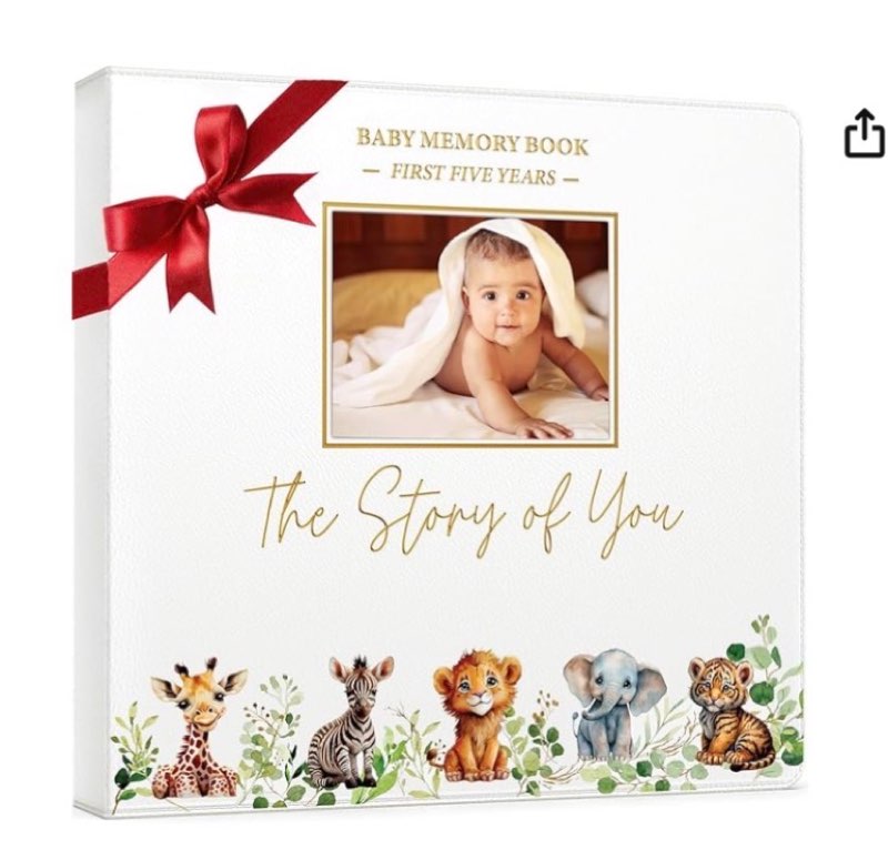 baby book keepsake - timeless baby memory book for boy or girl i first 5 year i faux leather, gender