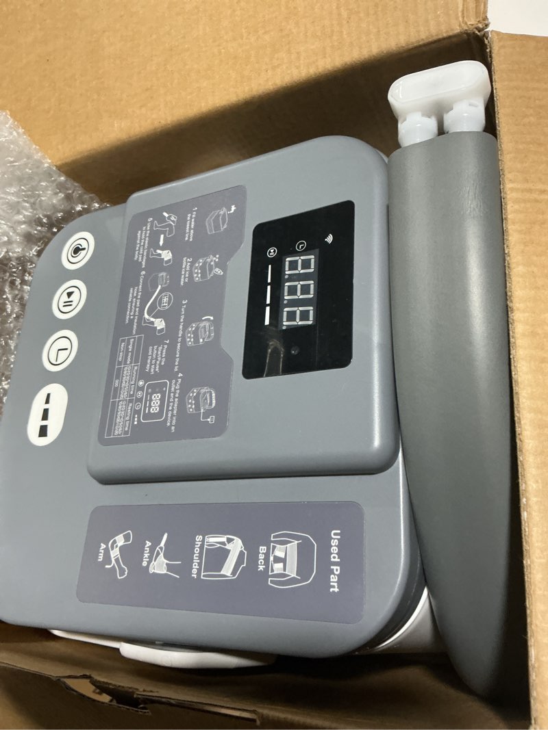 Condition photo showing Good Condition for KETFIY Cold Therapy Machine,Programmable Timer Knee Ice Machine with Silent Pump,Knee Replacement System for Cryotherapy Pain Sports Injuries,Ice Therapy Ankle/Leg/Shoulder/Back/Hip Grayish White