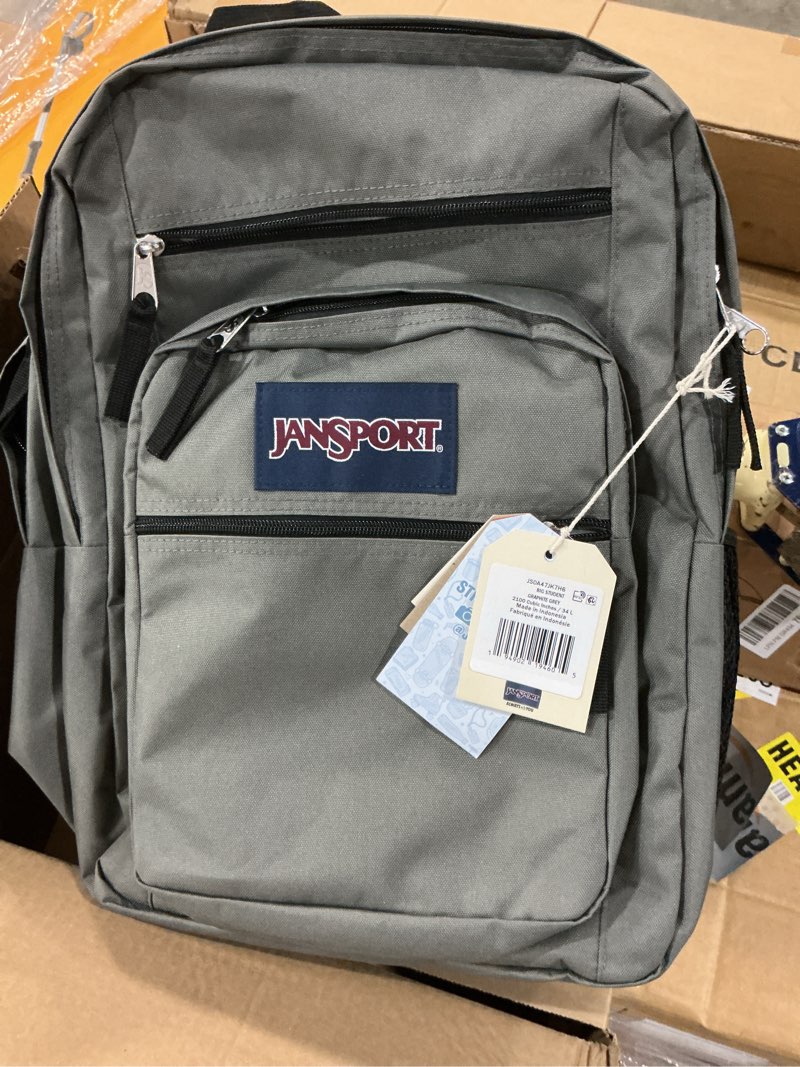 Condition photo showing Good Condition for jansport laptop backpack - computer bag with 2 compartments, ergonomic shoulder straps, 15” laptop sleeve, haul handle - graphite grey