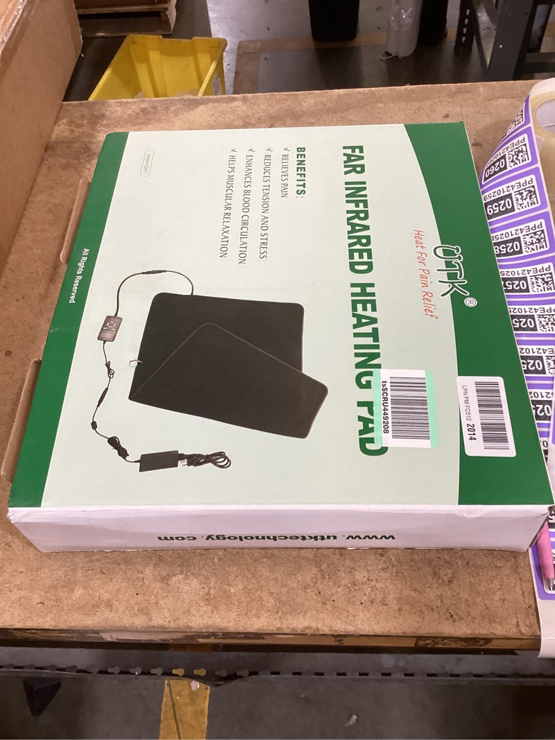 Condition photo showing Good Condition for utk heating pad for back, 5x deeper back pain relief, far infrared heating pad with natural jade, fsa-hsa eligible, hotter to 159?, 4h auto off, travel bag, memory function, 23.5"×16", gifts for women standard pack