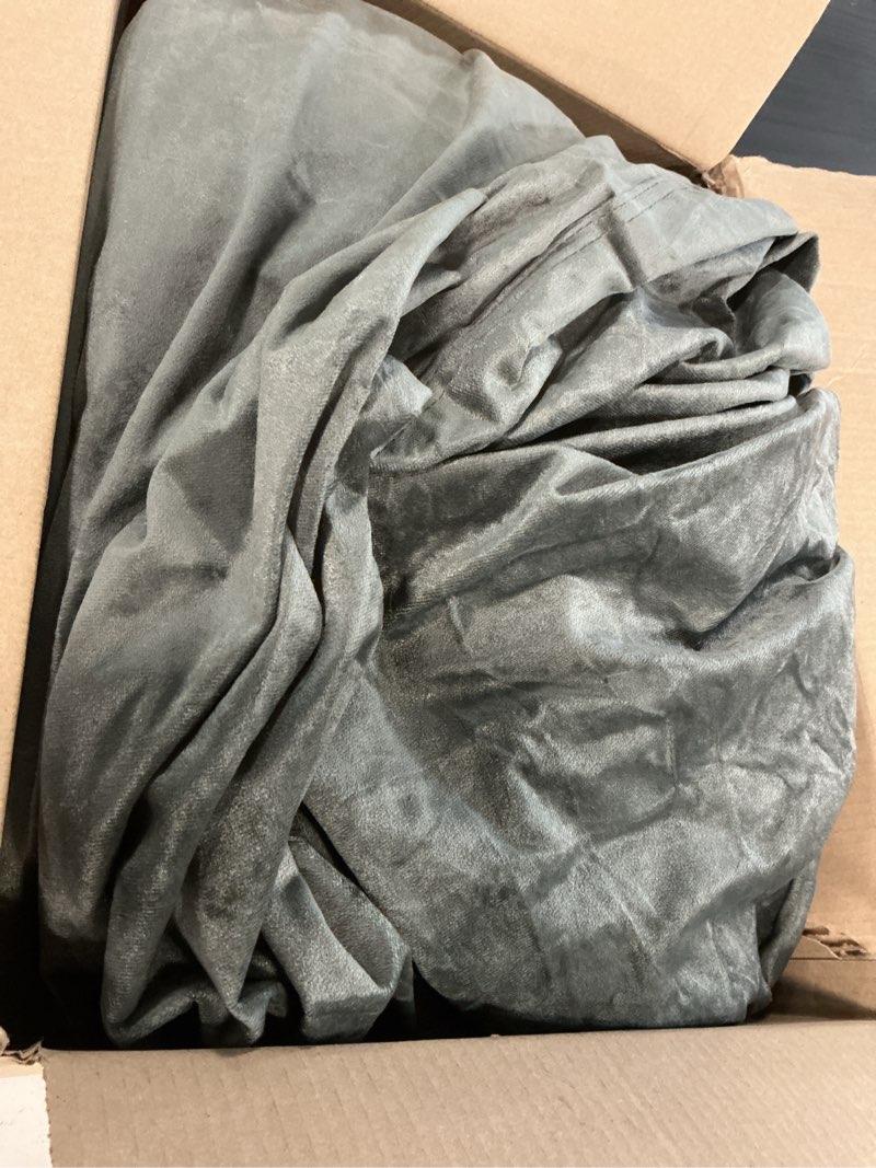 Condition photo showing As Is for chill sack bean bag chair cover, 3-feet, microsuede - olive 3-feet microsuede - olive - cover only