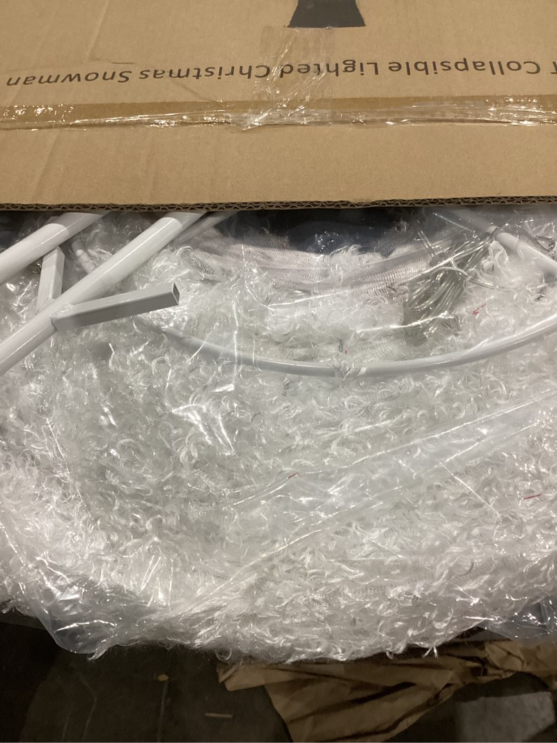 4FT Outdoor Snowman Christmas Decorations for Lawn Yard Garden, Pre-Lit Light Up 160 LED Lighted Sno