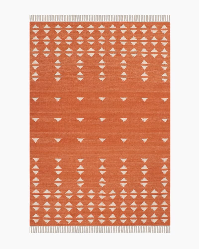 shay wool kilim rug 2'6" x 7'