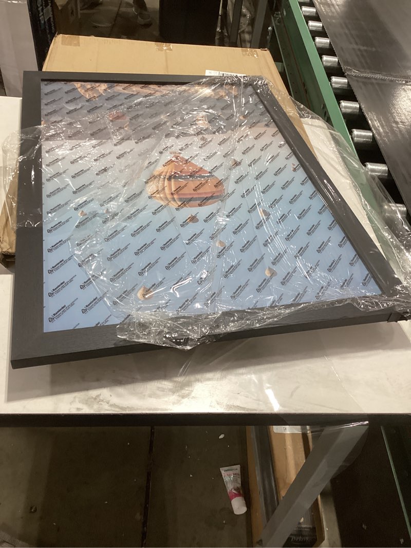 Condition photo showing As Is for 19x27 Picture Frame Black for Puzzles Poster Photo Picture, Horizontal and Vertical Formats for Wall Hanging, 19 x 27 Wall Gallery Poster Photo Frame for 19 by 27 Photos Posters,Black