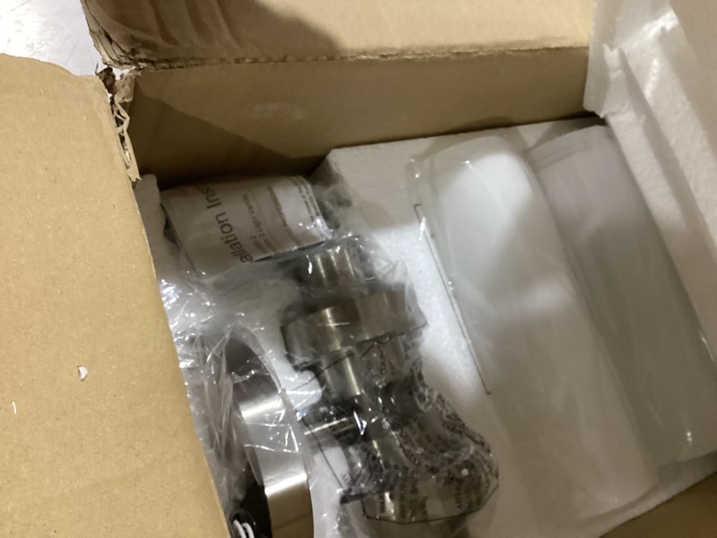 Condition photo showing Good Condition for emak modern brushed nickel bathroom light fixtures, 2-light vanity lights for mirror, 22 inch indoor wall sconces with milk glass shade for bathroom, bedroom, hallway, vl085-bn-ml-2 brushed nickel & milk glass 22 inch