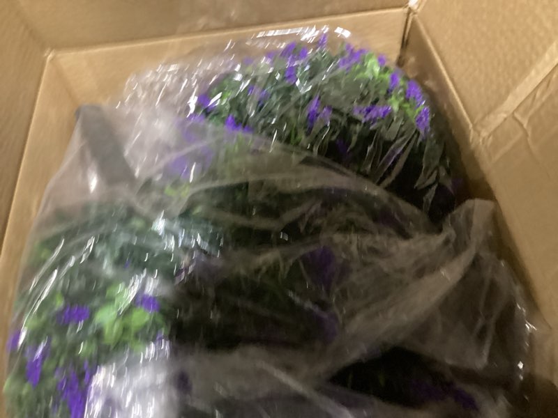 Condition photo showing New/Like New for (similar to) winter spring summer lavender door wreath 20inch front door wreath all seasons wreaths purple artificial lavender wreaths for outdoor outside indoor window home rustic farmhouse decorations