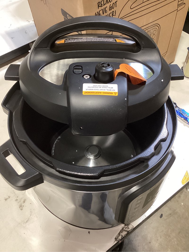 Condition photo showing Good Condition for instant pot duo 7-in-1 electric pressure cooker, slow cooker, rice cooker, steamer, sauté, yogurt maker, warmer & sterilizer, includes app with over 800 recipes, stainless steel, 8 quart
