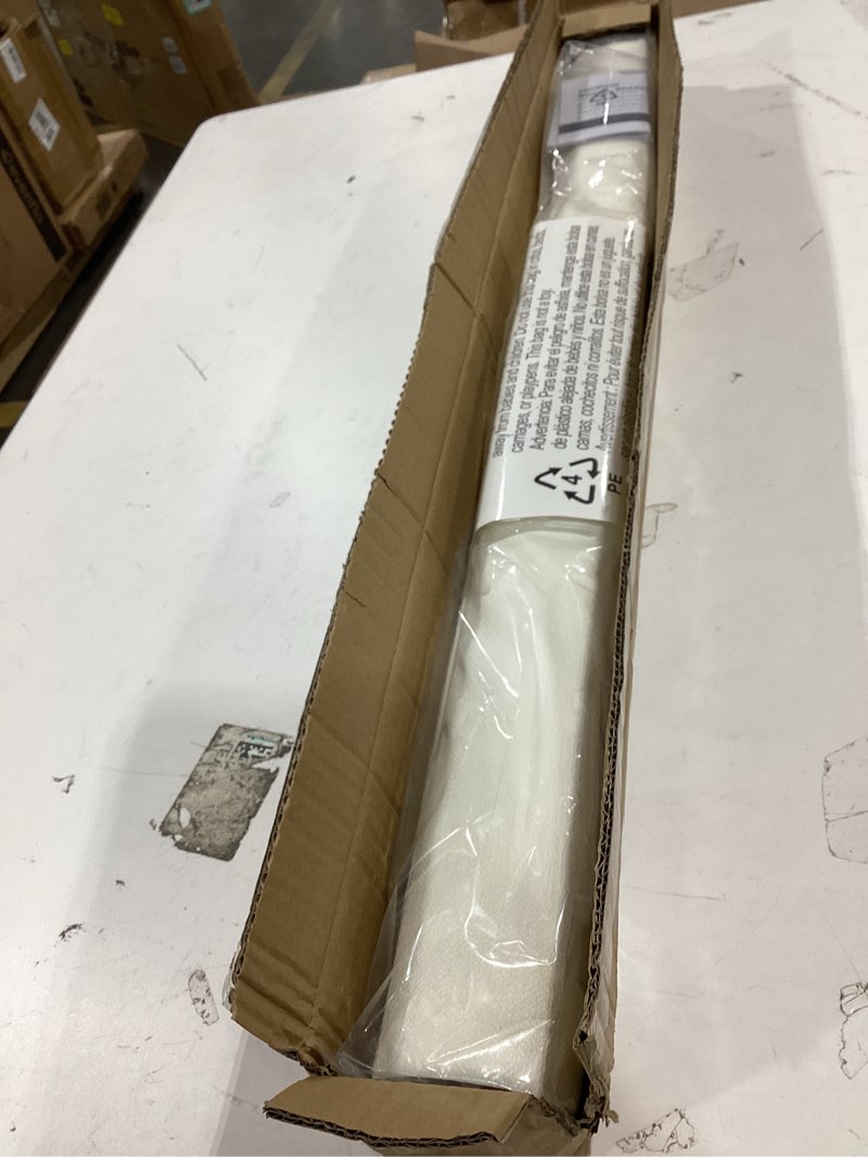 Condition photo showing New/Like New for lazblinds cordless roman shades for windows, light filtering thermal insulated window blinds, lightweight fabric blinds for indoor windows, 34" w x 72" h, ivory light filtering - ivory 34" w x 72" h