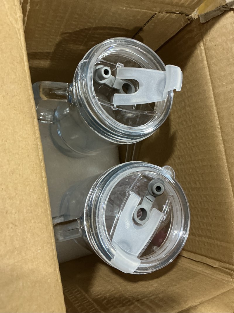 Condition photo showing Good Condition for birity 24oz pink bow glass cups with lids and straws,2 set glass tumbler with handle,galss cup with stickers and aesthetic iced coffee cup for smoothies,tea,juice,boba,christmas gifts for women