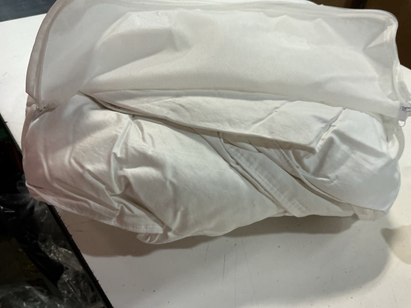 Condition photo showing As Is for quince down alernative comforter twin