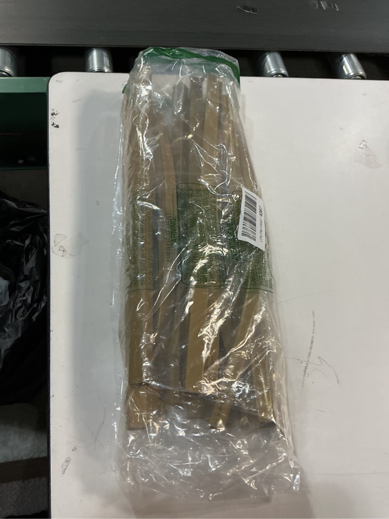 Condition photo showing As Is for Wokceer 7.2 FT Wedding Arch Backdrop Stand, Gold Metal Arch Backdrop Stand for Wedding Ceremony Birthday Party Bridal Baby Shower Photo Booth Garden Floral Balloon Arches Decoration 7.2 x 4 FT (HxW) Gold