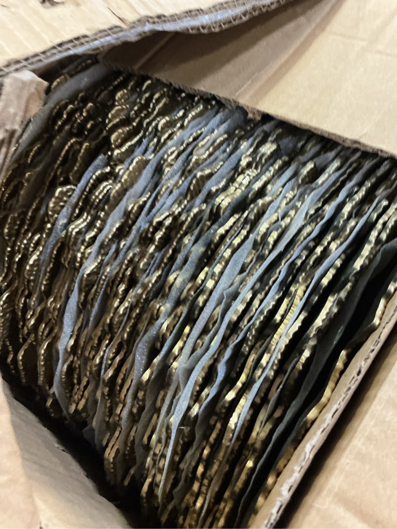 Condition photo showing Good Condition for genmous 100 pack gold charger plates bulk for wedding party table decor, 13 inch floral decorative gold charger for dining plates, plastic metallic plates charger for thanksgiving christmas holiday