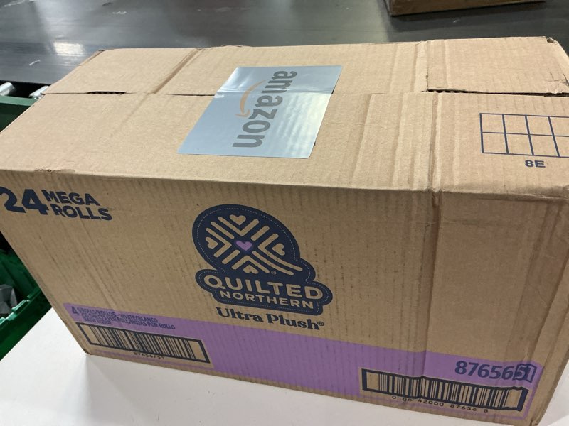 Condition photo showing New/Like New for Quilted Northern Ultra Plush Toilet Paper, 24 Mega Rolls = 96 Regular Rolls, 3X Thicker*, 3 Ply Soft Toilet Tissue Mega 24 Mega Rolls (Pack of 1)
