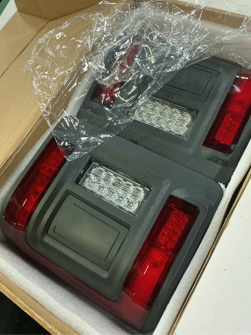 Condition photo showing New/Like New for aionixer led tail lights compatible with j-e-e-p jl wrangler 2018-2022, [full led] driver & passenge
