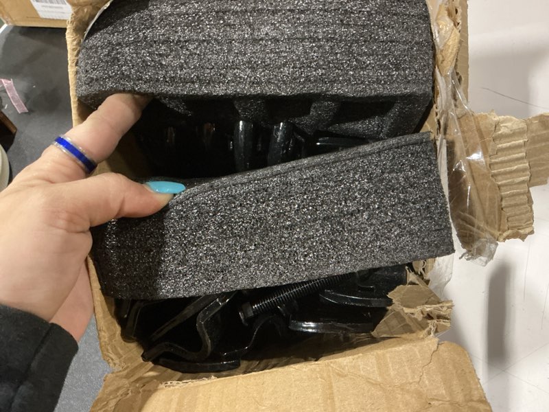 Condition photo showing Good Condition for 1/2" trailer d rings tie down anchors 8 pack heavy duty steel bolt-on forged d ring with more than 12000 lbs breaking strength for semi truck trailer rv cargo tie downs black 1/2"-8pcs
