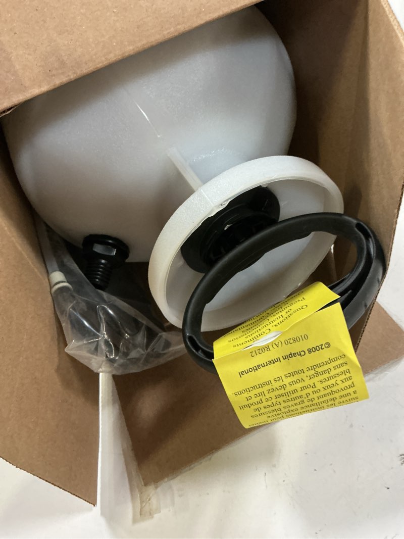Condition photo showing Good Condition for chapin 20005 pump sprayer, 2?gallon, lawn & garden, translucent poly tank, funnel?top, surespray, adjustable cone nozzle & 34" hose for fertilizer, weed & pest application 2-gallon