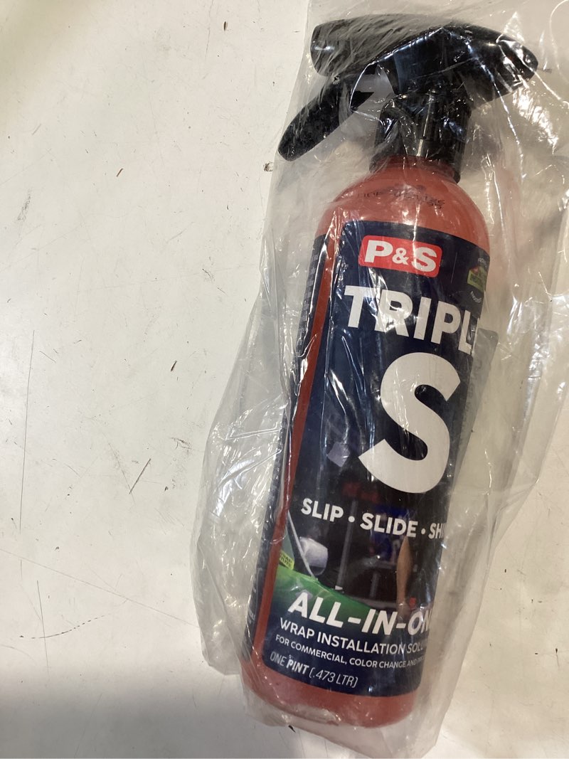 Condition photo showing Good Condition for p&s professional detail products - triple s - wrap & ppf installation solution - easily prepare vehicle surfaces; helps films slide easily across the surface; enhances the finished look (1 pint)
