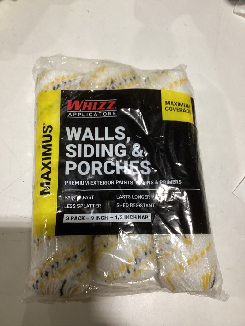 Condition photo showing Good Condition for WHIZZ 3 -Pack 9.0-in x 1/2-in Nap MAXIMUS Siding, Porches, and Walls Standard Woven Paint