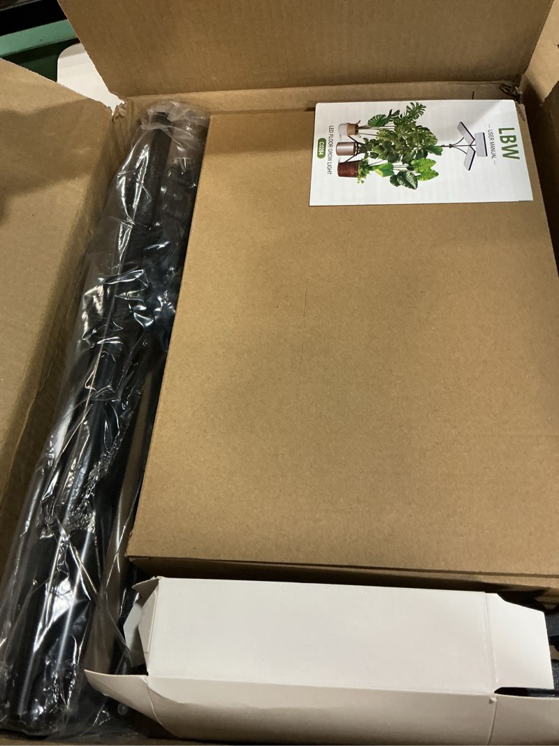 Condition photo showing Good Condition for lbw grow lights for indoor plants with stand, 642 leds full spectrum standing grow light, tall floor lamp with 3/6/12h timer, 6 brightness, 3 modes, 63" adjustable tripod tri-head