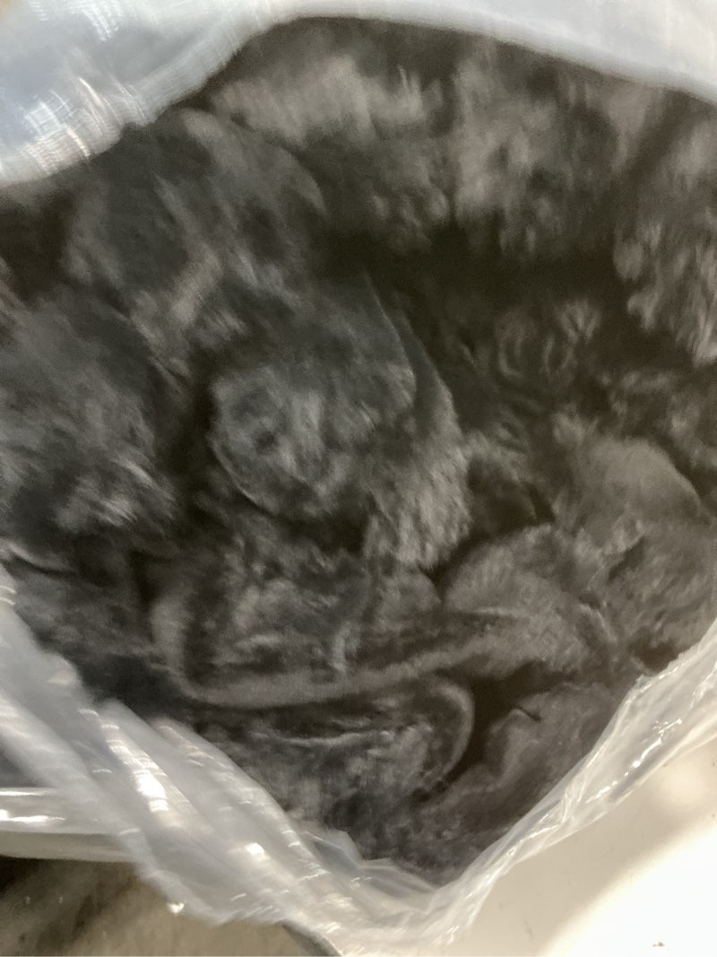 Condition photo showing Good Condition for Bedsure Faux Fur King Size Comforter Set - Black Fluffy Comforter King Size, Soft and Cozy Shaggy Winter Bedding Comforter Sets, Warm Luxury Fuzzy Bed Set 3 Pieces, 1 Comforter and 2 Pillowcases King 03 - Black