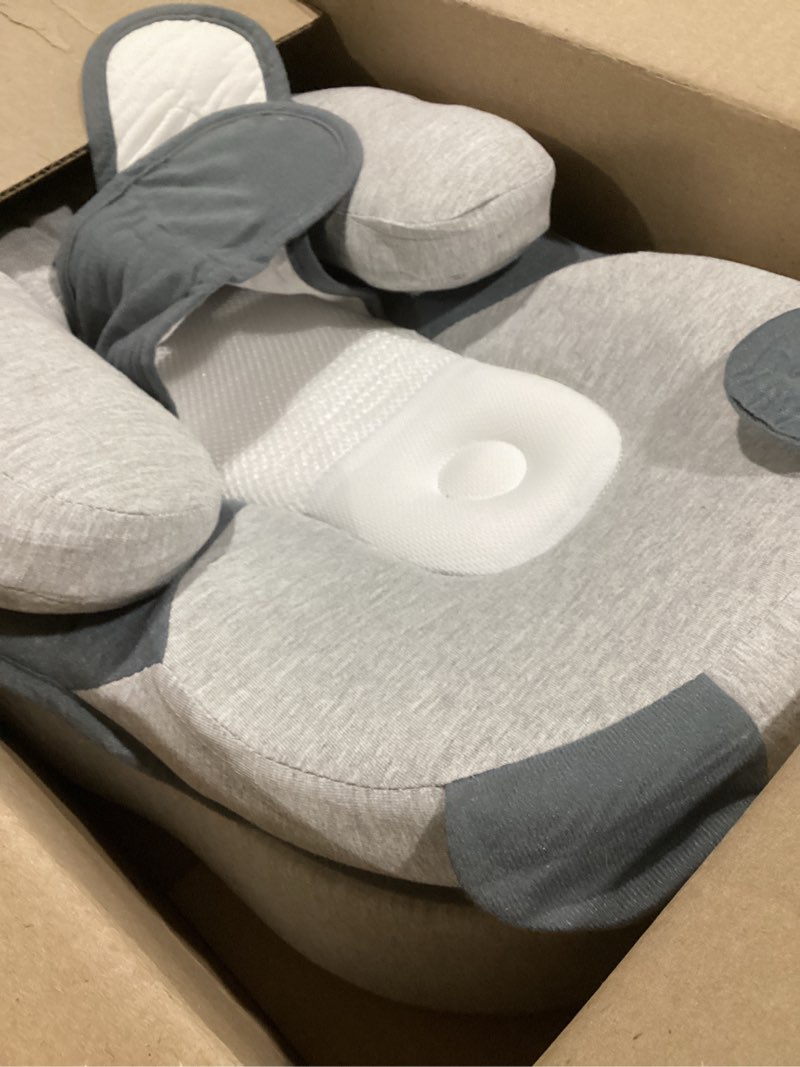 Condition photo showing Good Condition for Rootling Baby Feeding Pillow, Anti Overflow Feeding Pillow for Reducing Spit-Up, Safety Nursing Pillow, Baby Lounger Reflux Wedge Breastfeeding, Removable top and Bottom (Gray, Small) Gray Small