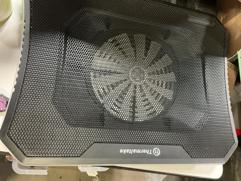 Condition photo showing As Is for Razer Laptop Cooling Pad: Adaptive Smart - Intelligent Fan Control - Airtight Pressure Chamber - Fits Most Laptops & Macbooks 14” to 18" - Preset & Custom Fan Curves - 3 Port USB Type A - Chroma RGB