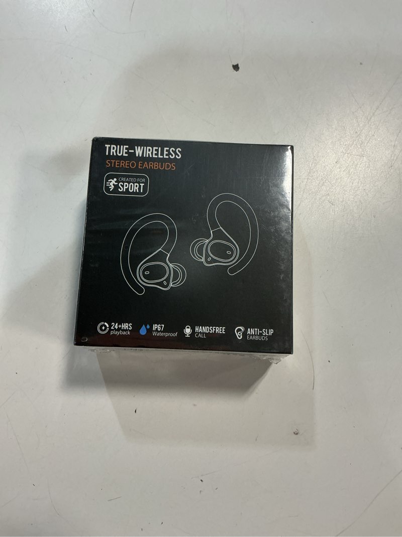 Condition photo showing New/Like New for APEKX True Wireless Earbuds - Secure Fit Earhooks for Small Ear, Bluetooth Headphones for iPhone, IPX7 Waterproof, 40H Playtime, Ideal for Sports and Workouts (Black)