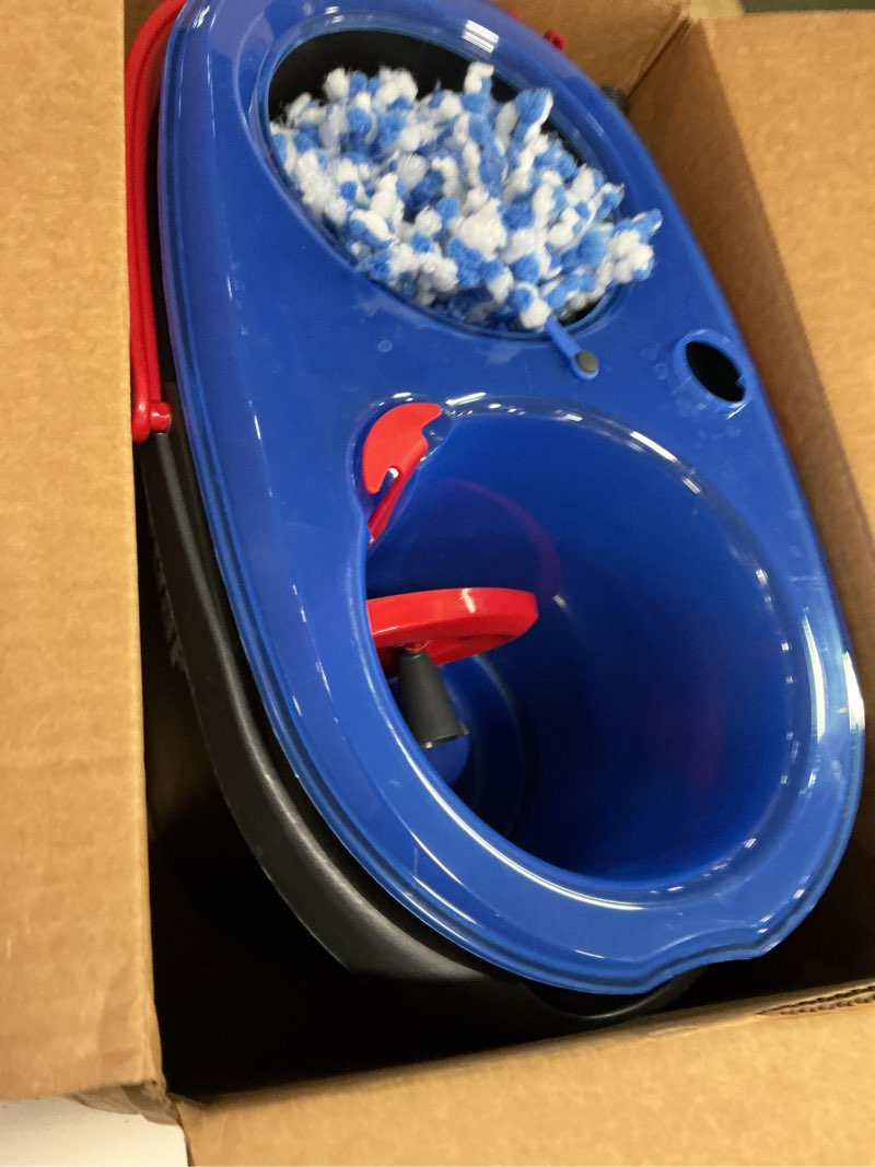 Condition photo showing Good Condition for O-Cedar RinseClean Spin Mop & Bucket System | Clean with Clean Water | Removes 99% of Bacteria Rinseclean Spin Mop & Bucket Cleaning System