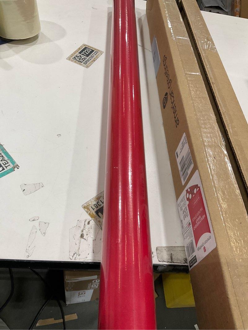 Condition photo showing Good Condition for American Greetings Jumbo Reversible Red Wrapping Paper Roll for Christmas, Valentine's Day or Any Occasion (175 sq. ft., 1 Extra Large Roll-30 in. x 70 ft.) White Polka Dots Solid Red and White Polka Dots