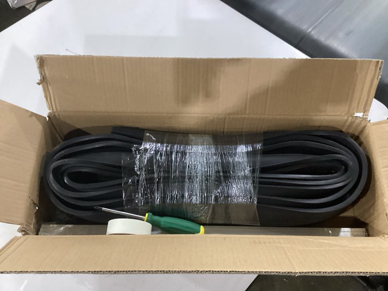 Condition photo showing New/Like New for Premium Garage Door Bottom Seal - 16.5ft Weatherproof EPDM Rubber, Easy Install, Blocks Drafts/Rain/Rodents, Noise-Reducing & Energy Saving 16.5 Feet with Track
