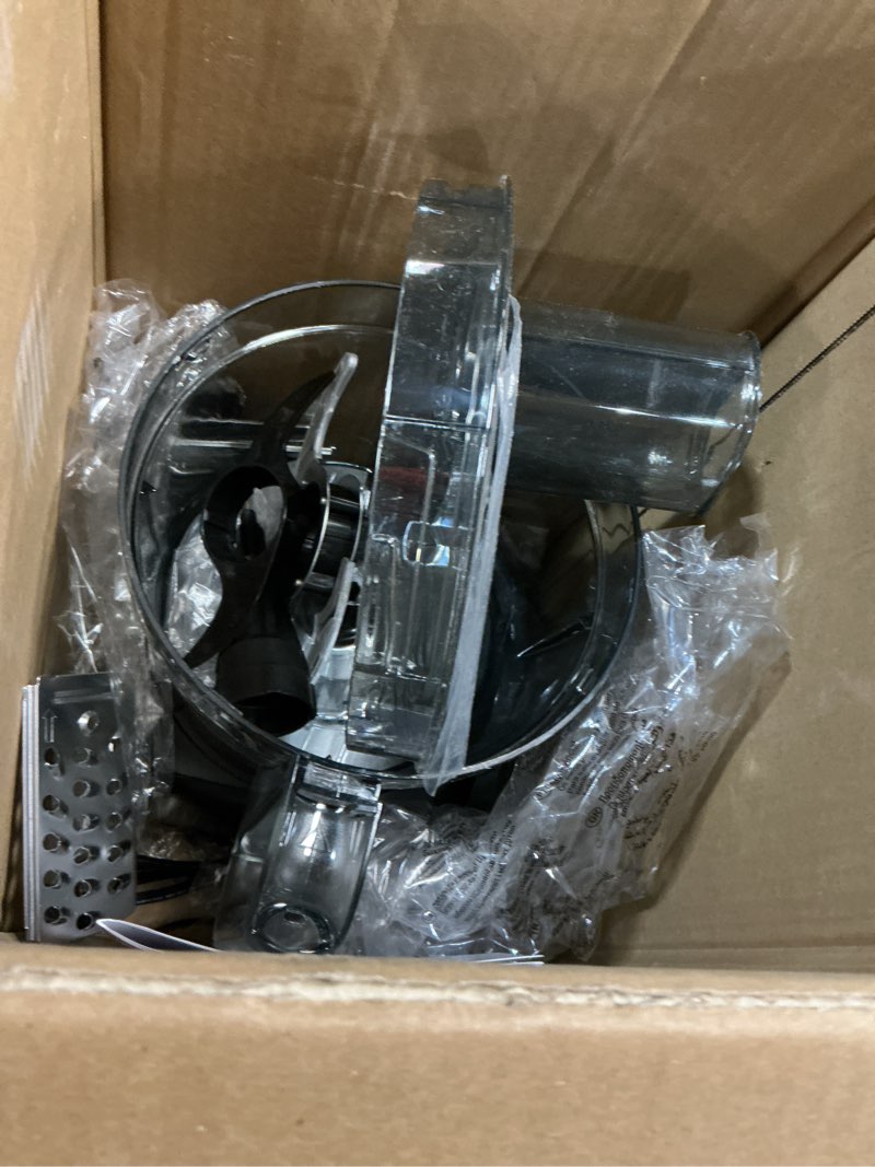 Condition photo showing As Is for 7-in-1 Professional Food Processor, 1000W Powerful Electric Vegetable Chopper, 14-Cup XL Bowl, Large Feed Chute, Cheese Shredding, Meat Chopping, Shredding and Slicing, Mixing and Doughing Black