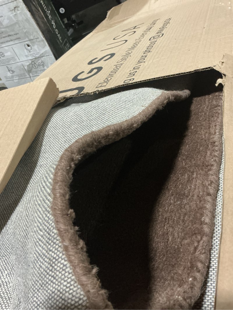 Condition photo showing Good Condition for maru wool dark brown indoor area rug