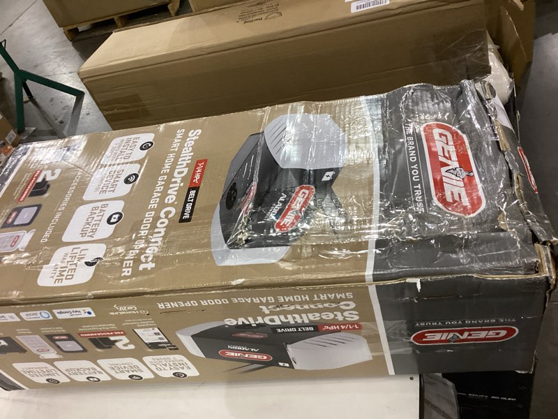 genie stealthdrive 7155 connect smartphone-controlled belt drive garage door opener - 1 each