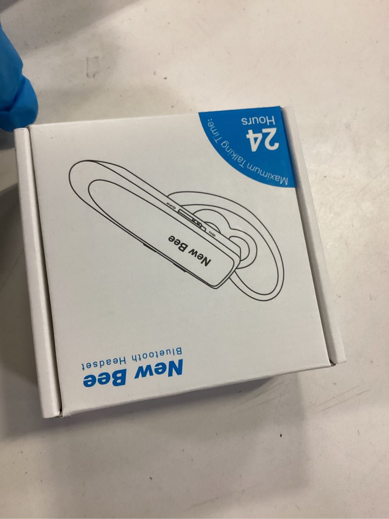 Condition photo showing New/Like New for new bee bluetooth earpiece v5.0 wireless handsfree headset with microphone 24 hrs driving headset 60 days standby time for iphone android samsung laptop trucker driver (black)