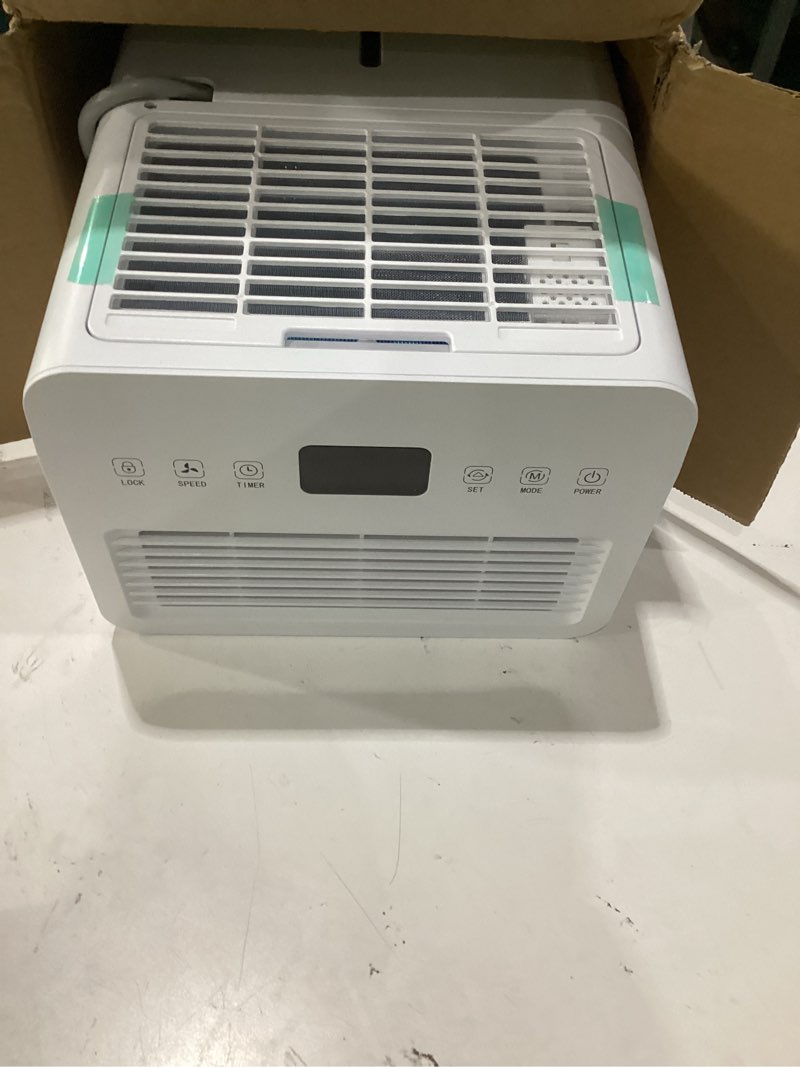 Condition photo showing As Is for humilabs 1600 sq. ft. dehumidifier for basement, 21 pint dehumidifier for home with drain hose, auto modes, 24h timer, child lock, 37db. ideal for bathrooms, basements, and large rooms., not tested