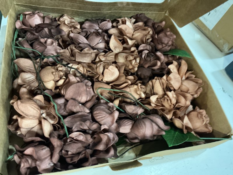 Condition photo showing Good Condition for ling's moment flowers 25pcs fake gardenia blue artificial flowers with stem, fake flowers for diy wedding decorations centerpieces bouquets boutonnieres?flores artificiales para decoracion? blu-steel blue