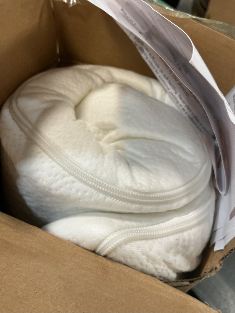 Condition photo showing New/Like New for neoborn baby bassinet mattress pad, 33" x 20" dual sided comfort gel memory foam mattress with removable breathable soft tencel cover fit for baby delight/mika micky/koolerthings bassinet retangle 33'' x 20'' x 2''