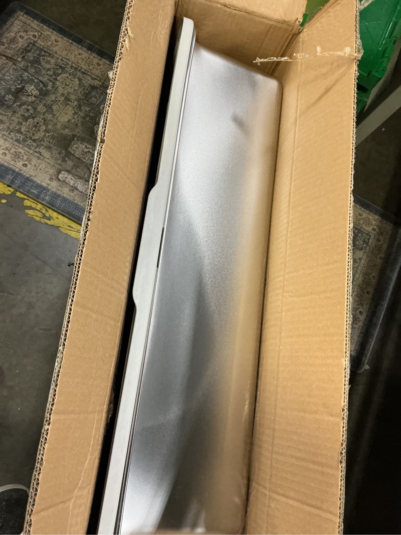Condition photo showing As Is for Stainless Steel Litter Box Extra Large for Big Cats and Multi-Cats | Jumbo Extra Large Metal Cat Box with High Sided Lid, Anti-Urine Leakage, Non-Stick,Include Litter Scoop XXX-Large Silver Gray