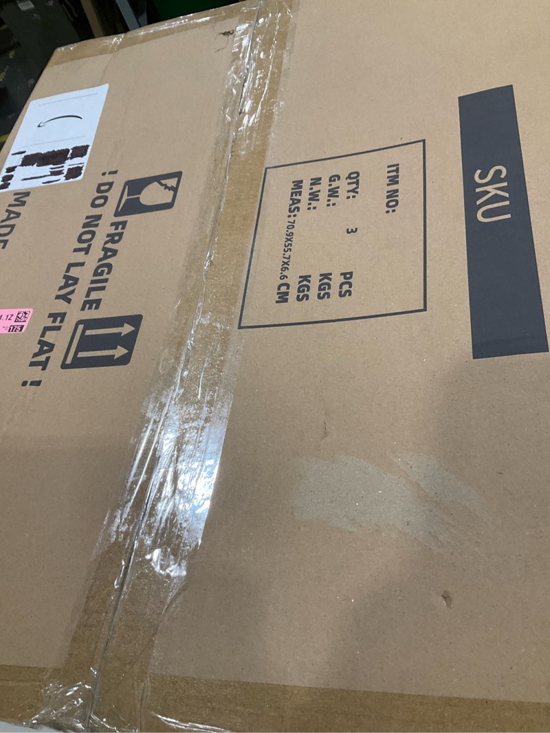 Condition photo showing New/Like New for 18X24 Poster Frame, Display Pictures 16X20 with Mat or 18X24 without, Wall Hanging Frames, Black, 3 Pack Black 18X24