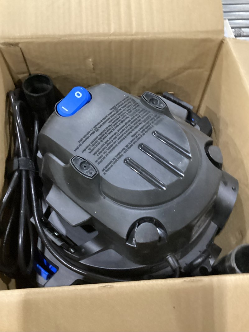 Condition photo showing As Is for *not tested* vacmaster blue edition 8-gallon* 4 peak hp wet/dry vacuum– voc809pf 8 gallon