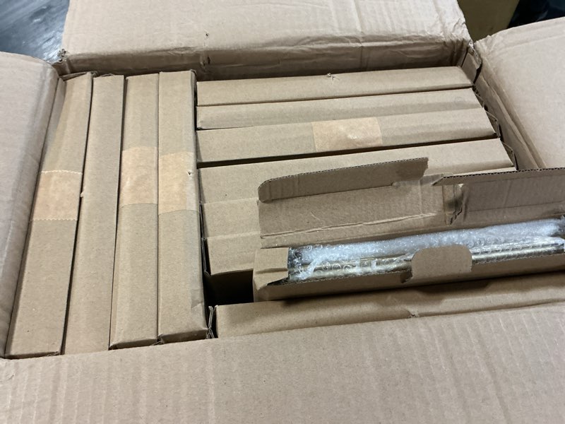Condition photo showing New/Like New for hoteam 12 pack 8 x 10 inch gold floating frame for photo 6 x 8 inch, glass floating picture frame collection vintage metal minimal ornate easel for wedding gift pictures photos desk tabletop display gold 6 x 8 inches
