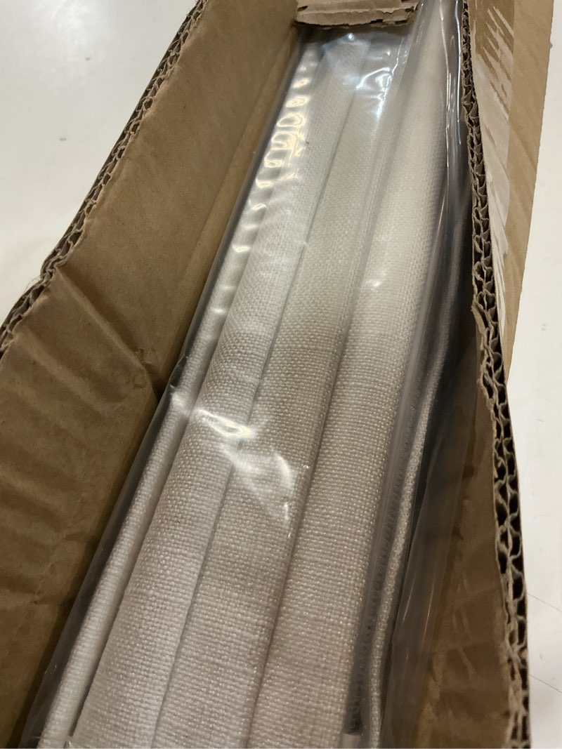 Condition photo showing Good Condition for LazBlinds No Tools No Drill Cordless Roman Shades for Windows, Blackout Thermal Insulated UV Blocking Window Blinds, Lightweight Fabric Blinds for Indoor Windows, 29" W x 60" H, Blackout - White White 29" W x 60" H