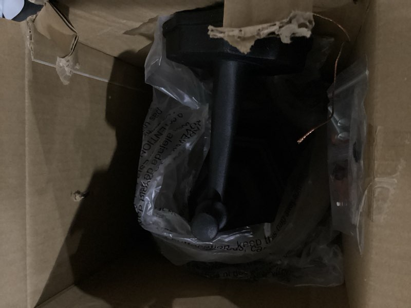 Condition photo showing Good Condition for  project source henfield 1 -light 11.81-in h matte black hardwired outdoor wall light